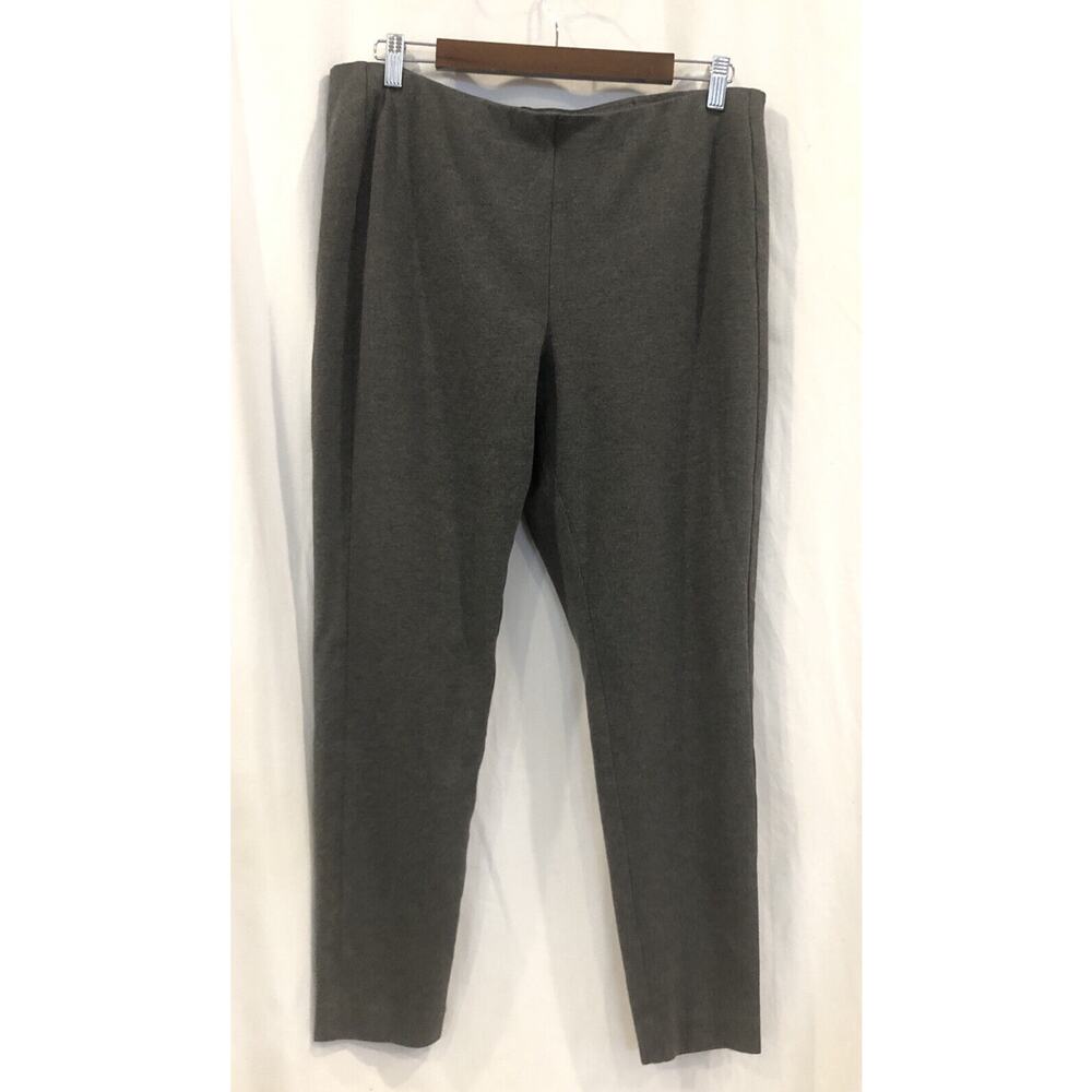 J Jill Pants Womens XL Gray Knit Pull On Ponte Leggings Stretch